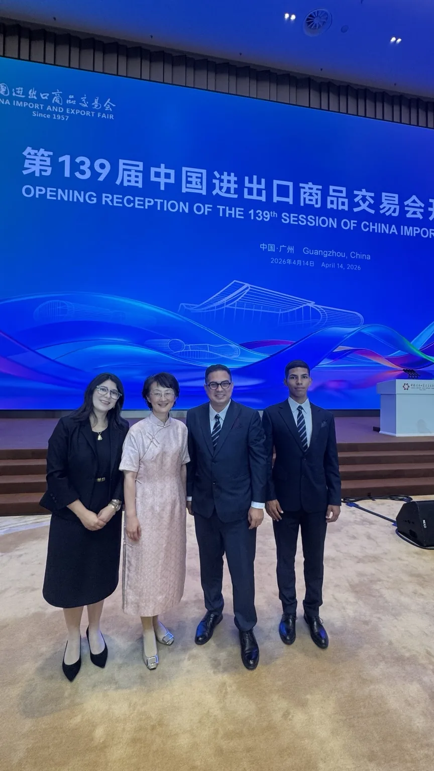 Recepções oficiais, Canton Fair, Guangdong e lideranças econômicas chinesas.