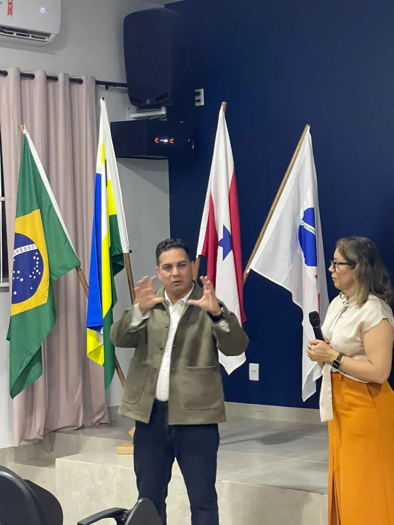 Palestra na Associação Comercial de Novo Progresso.